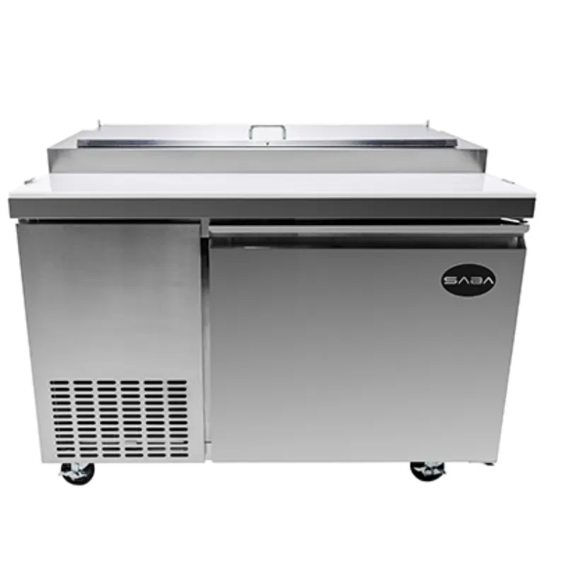 Saba - SPP-44-6 Commercial 44" 6 Pan Pizza Prep Table Refrigerator