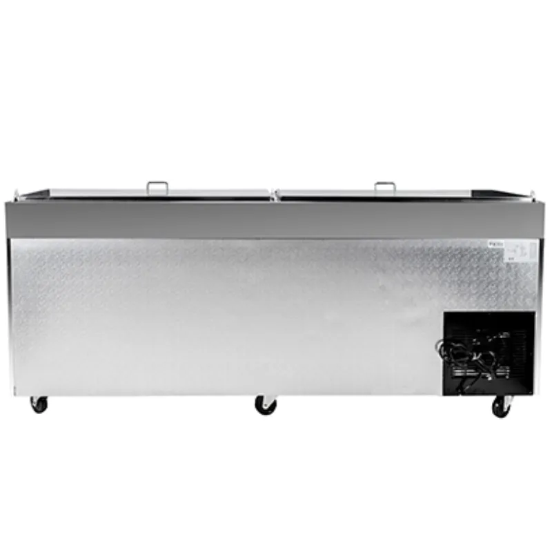 Saba - SPP-91-12 Commercial 91" 12 Pan Pizza Prep Table Refrigerator