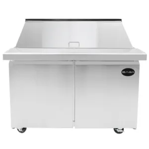 Saba - SPS-60-24M Commercial 60" 24 Pan Salad Sandwich Food Prep Table Refrigerator