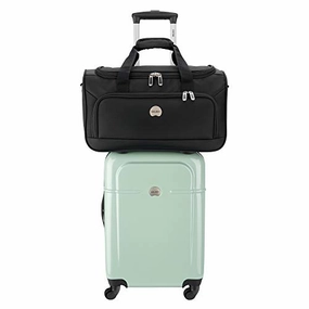Daily Hot Deal Last Chance Steal Delsey Luggage Fashion 2-Piece Set, Carry-On Suitcase And Free Duffel Bag (Seafoam)