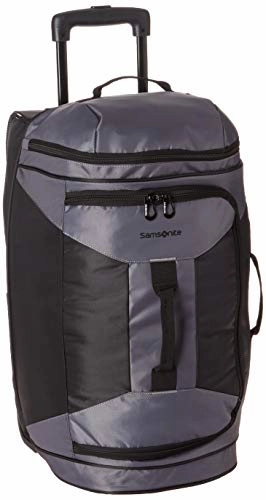Price Drop Today Samsonite 22 Inch Rolling Duffel, Riverrock/Black, One Size