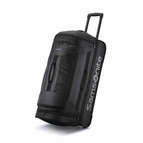Hot Price Drop Samsonite Andante 2 Boxed Drop Bottom Wheeled Duffel 28, All Black