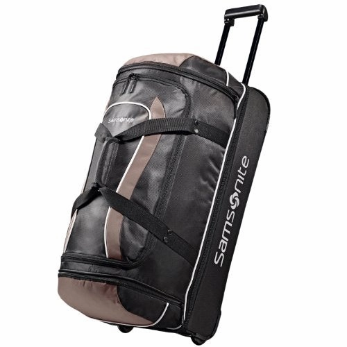 Hot Discount Deal Samsonite Drop Bottom Wheeled Duffel 32, Black/Grey, One Size