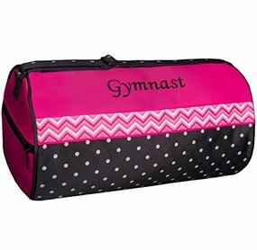 Sassi Designs Chevron Ribbon Gymnast Medium Roll Duffel Bag Big Hot Sale Hot Price Drop