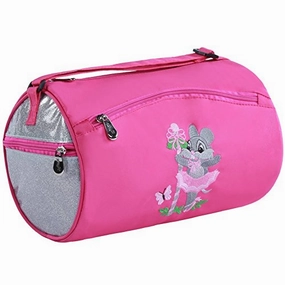 Sassi Designs Girls Pink Ballerina Mice Fully Lined Small Roll Dance Duffel Limited Offer Alert Hot Offer Frenzy