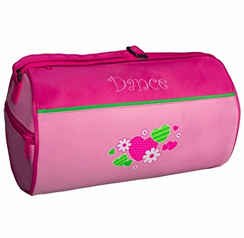 Sassi Designs Hearts And Flowers Small Roll Duffel Bag Size: Small 7" X 12" Big Price Drop