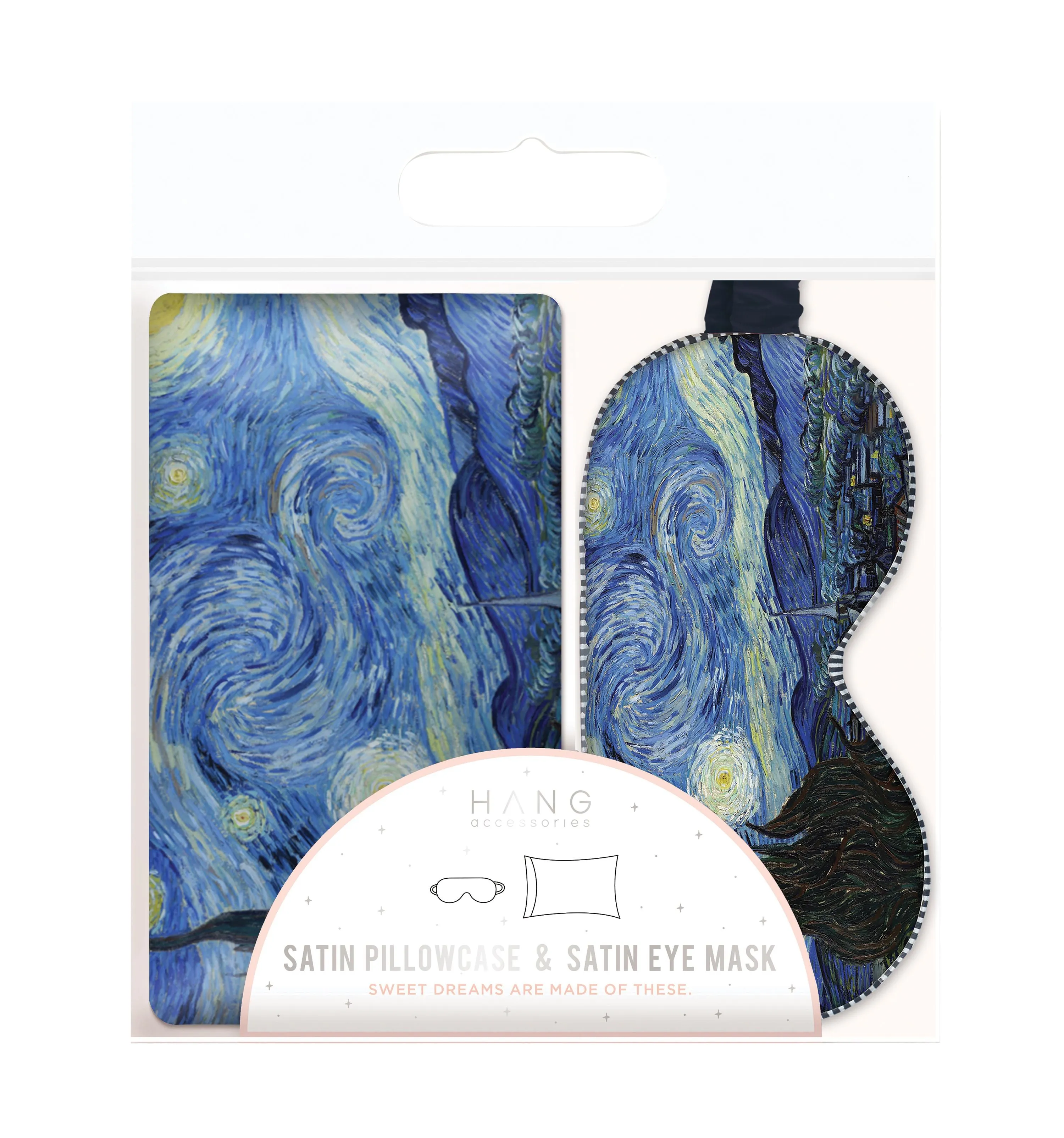 Hot Savings Alert Satin Pillow & Eye Mask Set