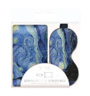 Hot Savings Alert Satin Pillow & Eye Mask Set