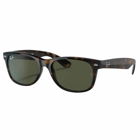 Clearance Event Today Ray-Ban New Wayfarer Rb2132F 902L - Tortoise With Green Classic G-15