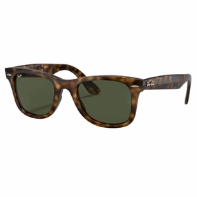 GiftWorthy Sale Shop Save Big Ray-Ban Wayfarer Rb4340 710 - Light Havana Frame, Green Lens