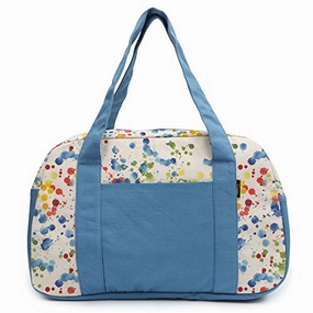 Shop Now Save Today Only Savings Women'S Hand Painted Splashes Printed Canvas Duffel Travel Bags Was_19