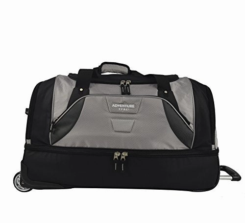 Tprc 30" Durable Rip-Stop Nylon Rolling Luggage Duffel Bag, 30 Inch, Gray Clearance Sale Special Occasion Discount