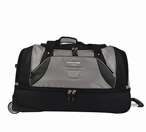 Tprc 30" Durable Rip-Stop Nylon Rolling Luggage Duffel Bag, 30 Inch, Gray Clearance Sale Special Occasion Discount