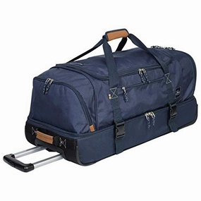 Trendy Picks Today Save Big Today The Skyway Luggage Globe Trekker 2 Compartment Rolling Duffel Bag, Yellow/Brown