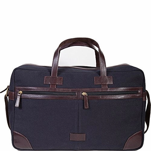 Today Only Discount Scully Cambria Berkeley Travel Duffel Bag (Brown Leather & Midnight Navy