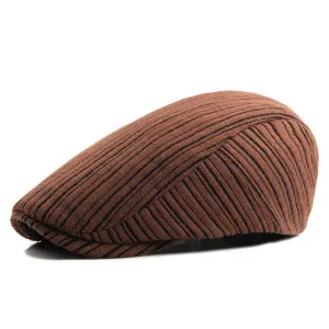 Today Only Discount Retro Men'S Knitted Beret Hats - Khaki,Wine Red,Black,Dark Blue