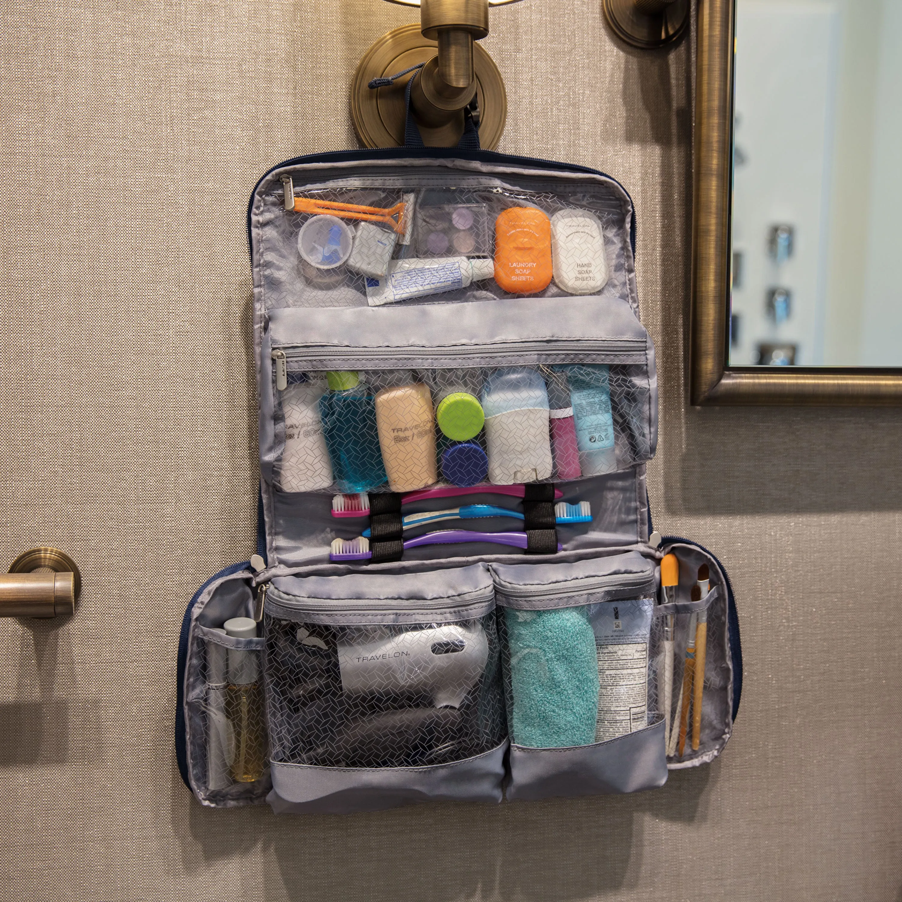 Today Only Hot Sale Perfect Gift Offer Flat-Out Hanging Toiletry Kit