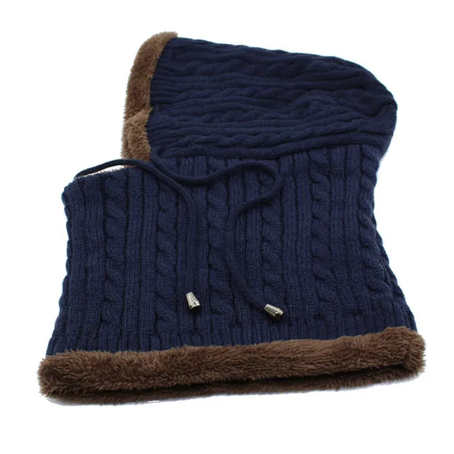 Trending Today Steal MustHave Deals Men'S Winter Knitted Scarf Beanie - Black,Gray,Navy,Wine Red,Coffee,Khaki