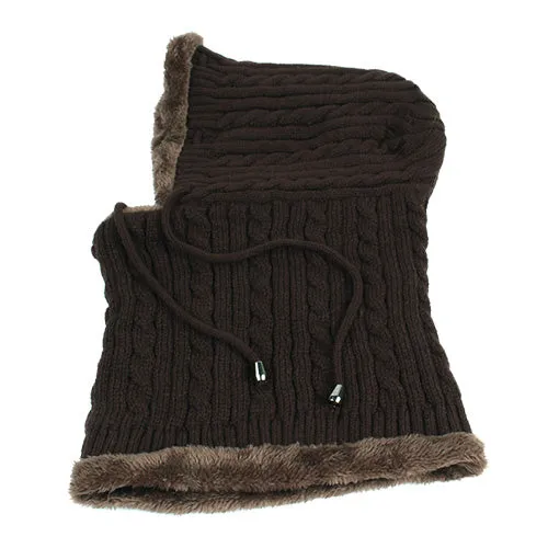 Men'S Winter Knitted Scarf Beanie - Black,Gray,Navy,Wine Red,Coffee,Khaki Hot Picks Today Exclusive Online Deal