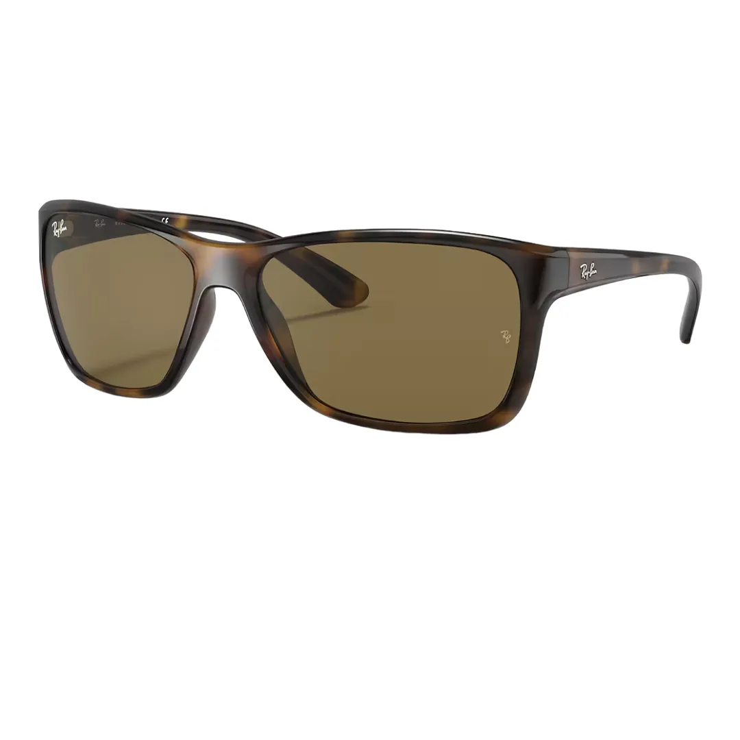 Clearance Steal Today Shop the Savings Ray-Ban Rb4331 710/73 61-16 Tortoise - Nylon - Dark Brown Lenses Sunglasses