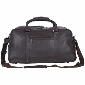 Kenneth Cole Reaction Men'S 20" Leather Top Zip Travel With Rfid Duffel Bag Brown One Size Special Surprise Sale