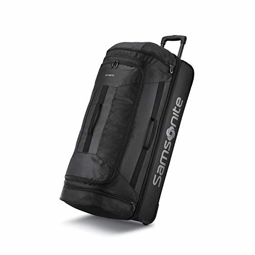 Samsonite Andante 2 Boxed Drop Bottom Wheeled Duffel 32, All Black Todays Special Savings Exclusive Savings Event