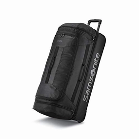 Samsonite Andante 2 Boxed Drop Bottom Wheeled Duffel 32, All Black Todays Special Savings Exclusive Savings Event
