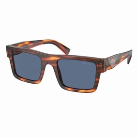 Best Deal Online Prada Pr 19Ws 17R06A - Striped Radica, Dark Blue Lenses
