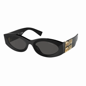 Flash Pick Today Miu Miu Mu 11Ws 1Ab5S0 WomenS Sunglasses C Black, Dark Grey Lenses