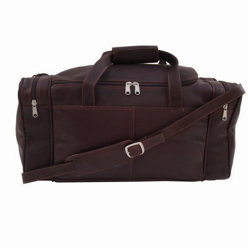 Today Only Special Special Steal Event Piel Leather Small Duffel Bag, Chocolate, One Size