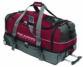 Hot Sale Frenzy Ricardo Beverly Hills Essentials 30-Inch 2 Wheel Drop Bottom Duffel, Red, One Size