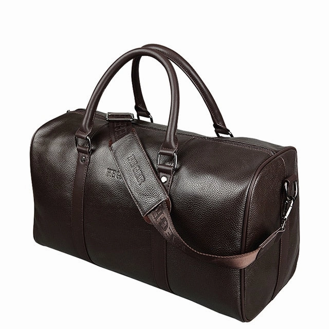 GiftWorthy Sale Feger Brand Fashion Extra Large Weekend Duffel Bag Big Genuine Leather Business Men'S Travel Bag
