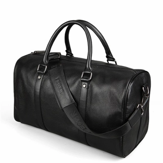 Todays Steal Feger Brand Fashion Extra Large Weekend Duffel Bag Big Genuine Leather Business Men'S Travel Bag