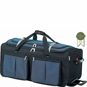 Trending Deals Today Athalon Luggage 34" 15-Pocket Duffel, Blue