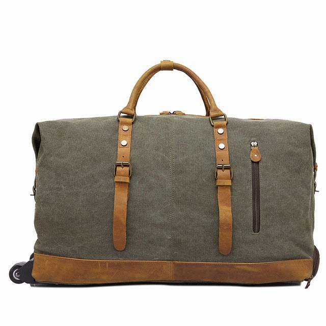 Instant Deal Today Price Drop Today Melodycollection Canvas Leather Men Travel Carry On Luggage Bags Men Duffel Bag Travel Tote Large