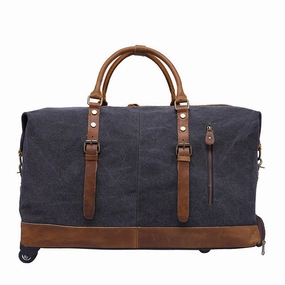 Melodycollection Canvas Leather Men Travel Carry On Luggage Bags Men Duffel Bag Travel Tote Large Hot Offer Event