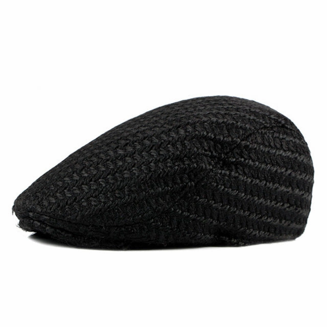 Special Surprise Sale Men'S Fashion Knitted Winter Beret Hat - Gray,Black