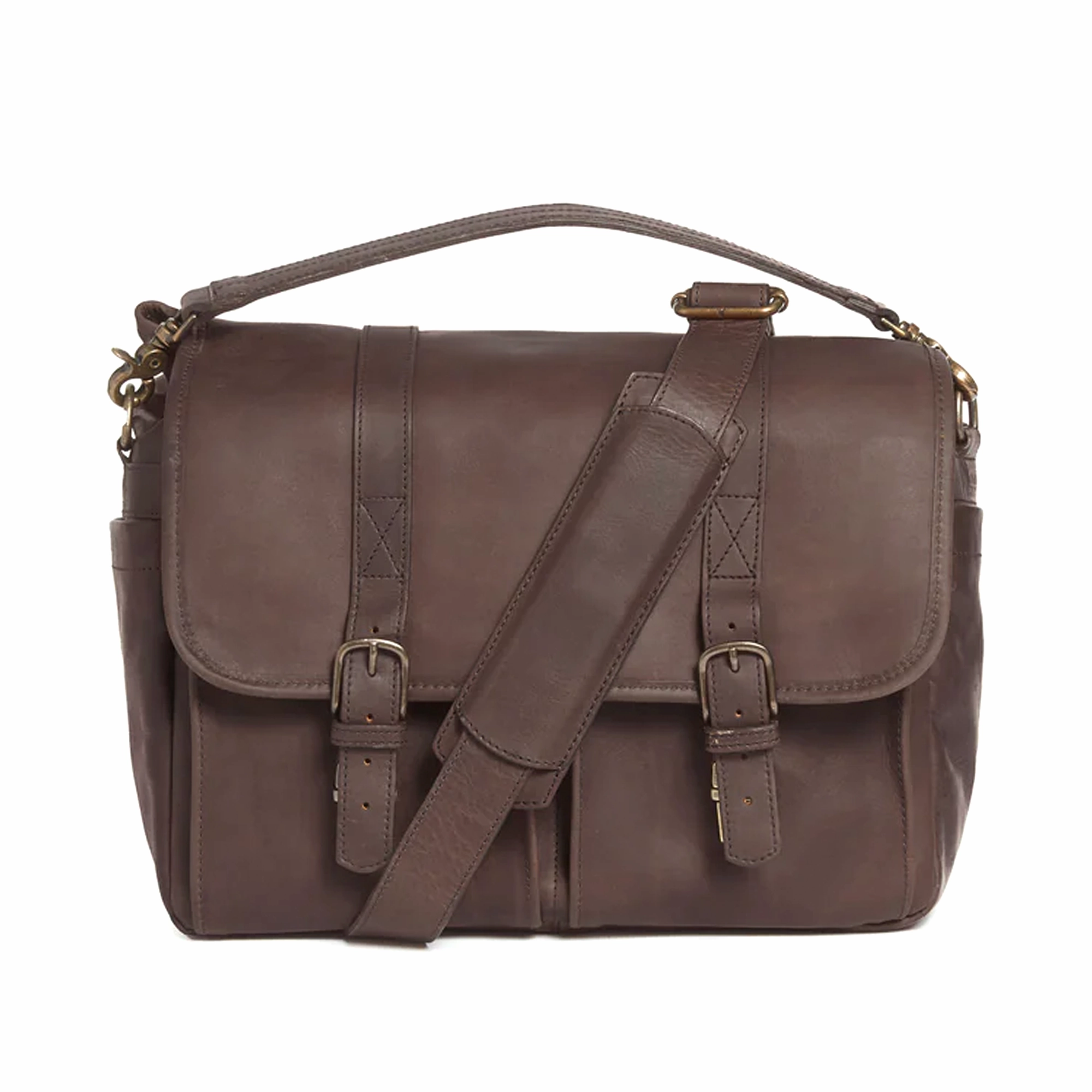 Ona Brixton Messenger Bag, Leather - Dark Truffle Big Price Drop Clearance Sale Now