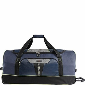 Grab Todays Deal Pacific Coast 35" Extra Large Rolling Duffel Bag, Navy One Size