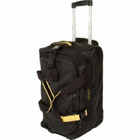 A. Saks 25" Expandable Rolling Trolley Duffel (Black) Exclusive Savings Event