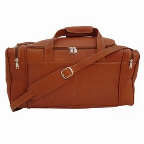 Price Drop Alert MustHave Deals Piel Leather Small Duffel Bag, Saddle, One Size