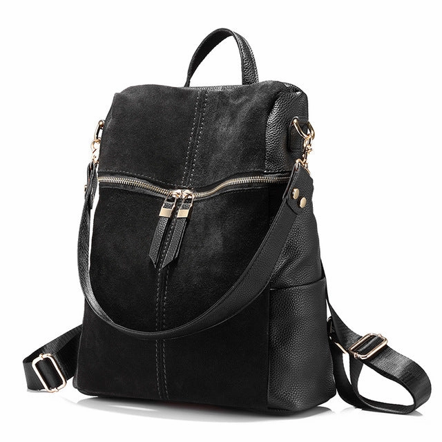 Clearance Alert Now Today Only Steal Vintage Women'S Leather Backpack - Black,Khaki,Red