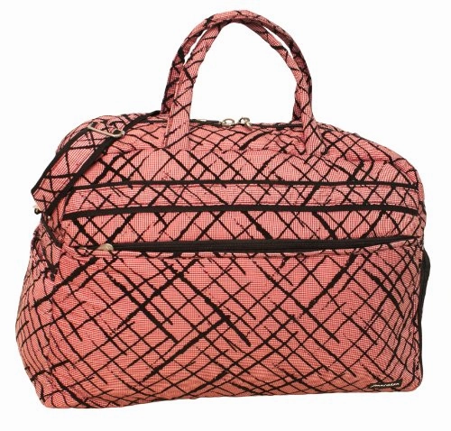 Special Price Offer Jenni Chan Brush Strokes Soft Gym Duffel, Red, One Size