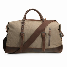 Ecosusi Vintage Canvas Sport Tote Gym Bag Overnight Shoulder Bag Weekend Travel Duffel Bag Hot Discount Deal