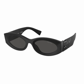 Miu Miu Mu 11Ws 1Bo5S0 WomenS Sunglasses C Matte Black, Dark Grey Lenses Hot Deal Alert Best Seller Discount