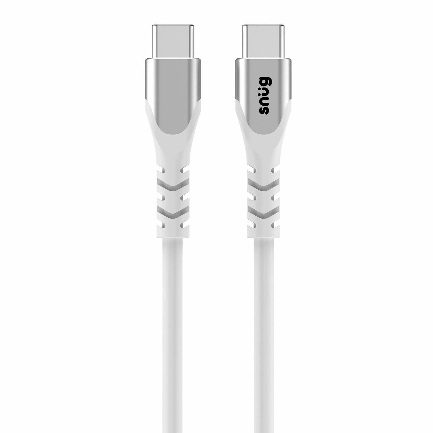 Best Seller Deal Big Sale Today Snug Type-C To Type-C Silicone Cable - 1.2 Meter - White (Snpw-Cabslty-Wh)
