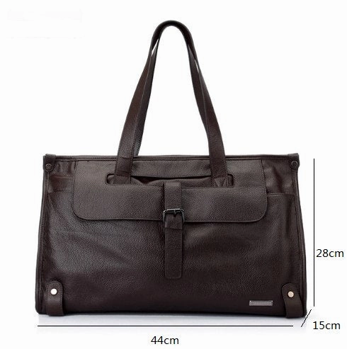 Soft Genuine Leather Men'S Luggage Bags Casual Travel Duffel Bags Cow Leather Men'S Large Mega Hot Offer Shop Grab Offer