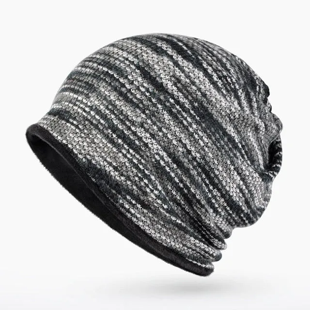 MustHave Deal Men'S Fashion Winter Beanies/Collar Scarf With Velvet Inside