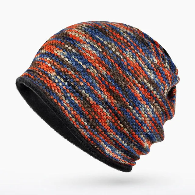 Men'S Fashion Winter Beanies/Collar Scarf With Velvet Inside Shop Grab Now Clearance Sale Now