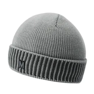 Men'S Knitted Warm Winter Beanie Hat With Velvet Inside - Light Gray,Red,Coffee,Dark Gray,Black,Dark Blue,Beige Hot Deal Alert
